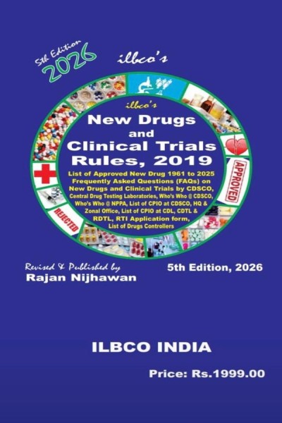 New Drugs and Clinical Trials Rules, 2019 | With Allied Laws