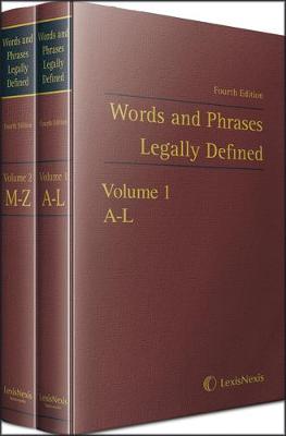 Words and Phrases Legally Defined