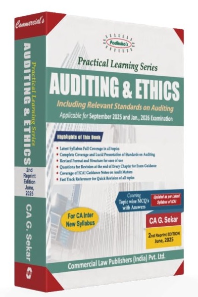 Padhuka's Practical Learning Series: Auditing and Ethics | CA Inter New Syllabus | Sep 2025 and Jan 2026 Examination
