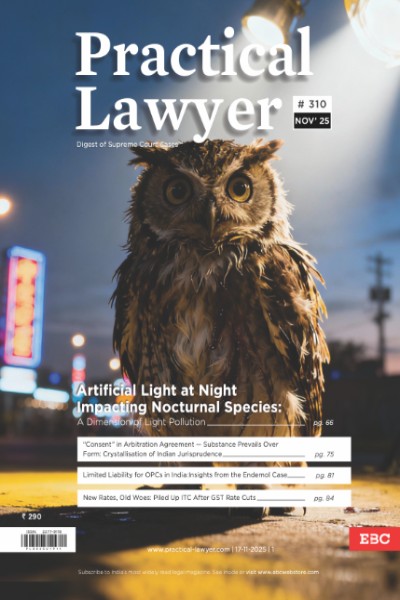 Practical Lawyer November 2025 Issue | Cover Story on Artificial Light at Night Impacting Nocturnal Species | News Briefs | Important Cases | Legal Roundup