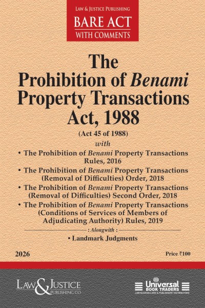 Prohibition of Benami Property Transactions Act, 1988 (Act 45 of 1988) with Allied Rules and Orders
