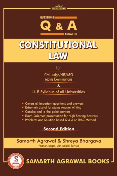 Questions and Answers: Constitutional Law | For Civil Judge/HJS/ APO Mains Examinations & LL.B Syllabus