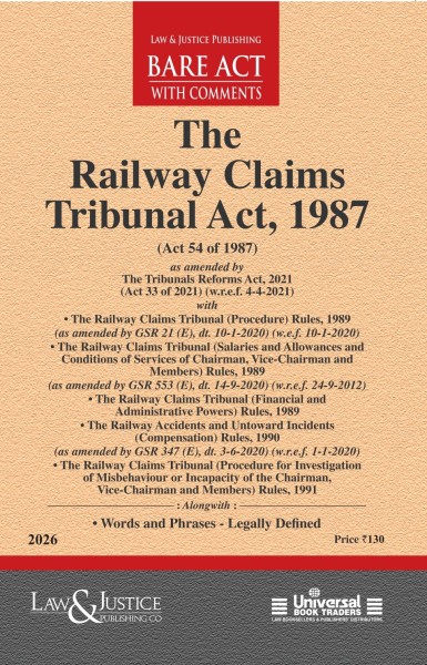 Railways Claims Tribunal Act, 1987 (as amended by Act 33 of 2021) (w.r.e.f. 4-4-2021) with Rules