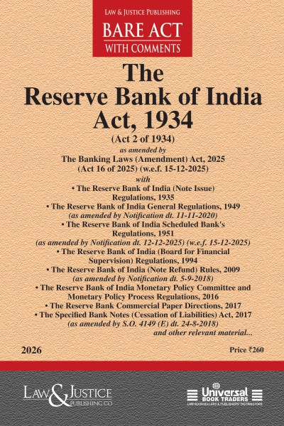 Reserve Bank of India Act, 1934 (as amended by Act 6 of 2022) with allied Act, Rules, Regulations, Directions and Schemes