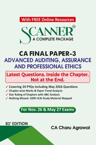 Scanner - A Complete Package | CA Final Paper - 3  Advanced Auditing, Assurance and Professional Ethics | For Nov. 26 & May 27 Exams