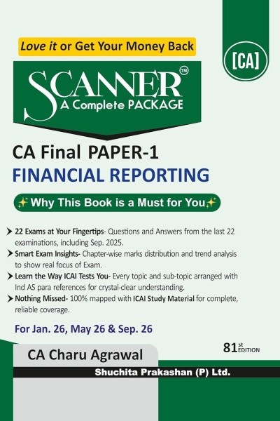 Scanner CA Final | Paper 1: Financial Reporting | For Jan 26, May 26 & Sep 26 Exams | Covers PYQs