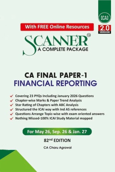 Scanner CA Final | Paper 1: Financial Reporting | For May 26, Sep 26 & Jan 27 Exams | Covers PYQs