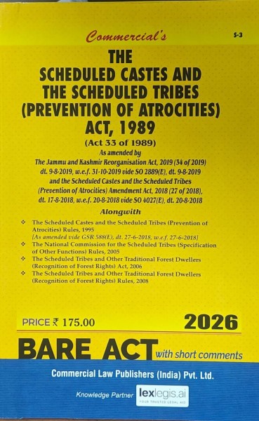 Scheduled Castes and Scheduled Tribes (Prevention of Atrocities) Act, 1989 with Rules