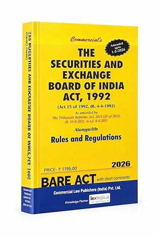 Securities And Exchange Board Of India Act, 1992