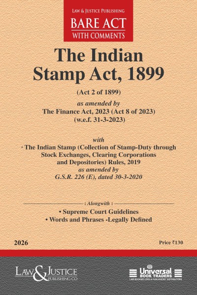 Stamp Act, 1899 (as amended by Act 8 of 2023) with Rules