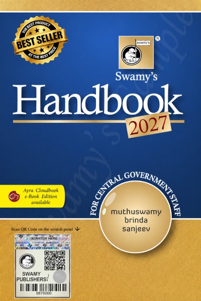 Swamy Handbook For Central Government Staff (English) - 2027 | Swamy's Personal Organizer appended to the Handbook