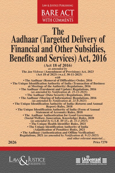 The Aadhaar Act, 2016
