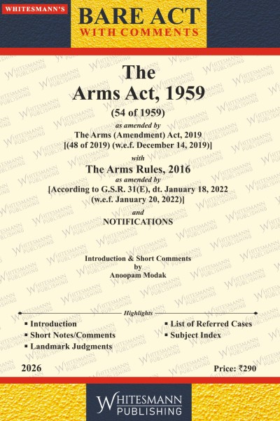 The Arms Act, 1959 Bare Act English 