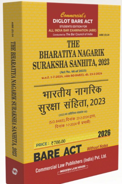 The Bharatiya Nagarik Suraksha Sanhita, 2023 | AIBE | Diglot