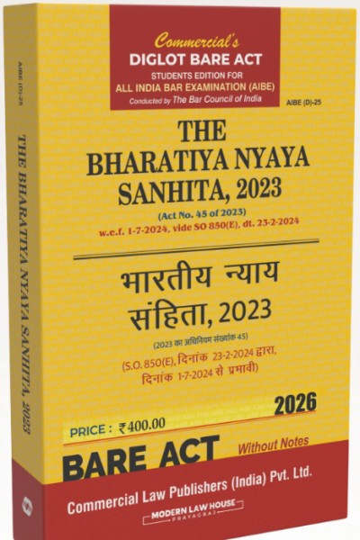 The Bharatiya Nyaya Sanhita, 2023 | AIBE | Diglot