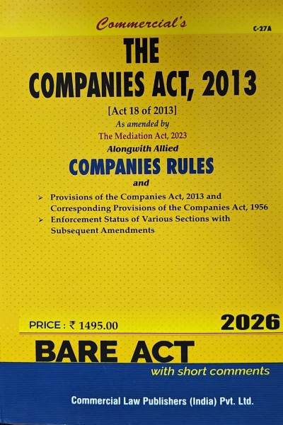 The Companies Act, 2013 along with Allied Companies Rules