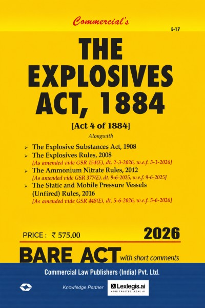 The Explosives Act, 1884 and Rules, 2008