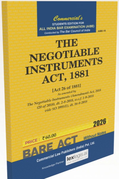 The Negotiable instruments Act, 1882 | AIBE