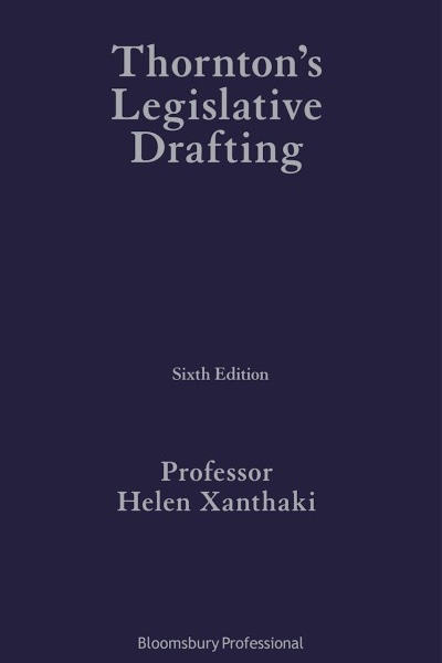 Thornton's Legislative Drafting Indian Reprint, Helen Xanthaki