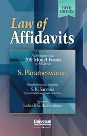 Law of Affidavits- with more than 200 Model Forms of Affidavits