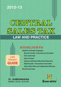 CENTRAL SALES TAX (Law and Practice)
