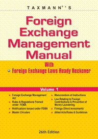 Foreign Exchange Management Manual (Set of Two Volumes) With Foreign Exchange Laws Ready Reckoner