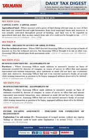 Daily Tax & Corporate Laws Digest