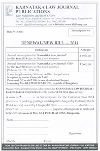 Karnataka Law Journal (TS) - (In 3 Volumes)