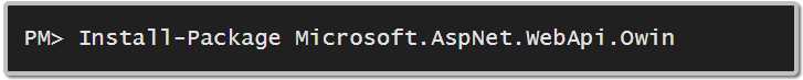 Web API OWIN package