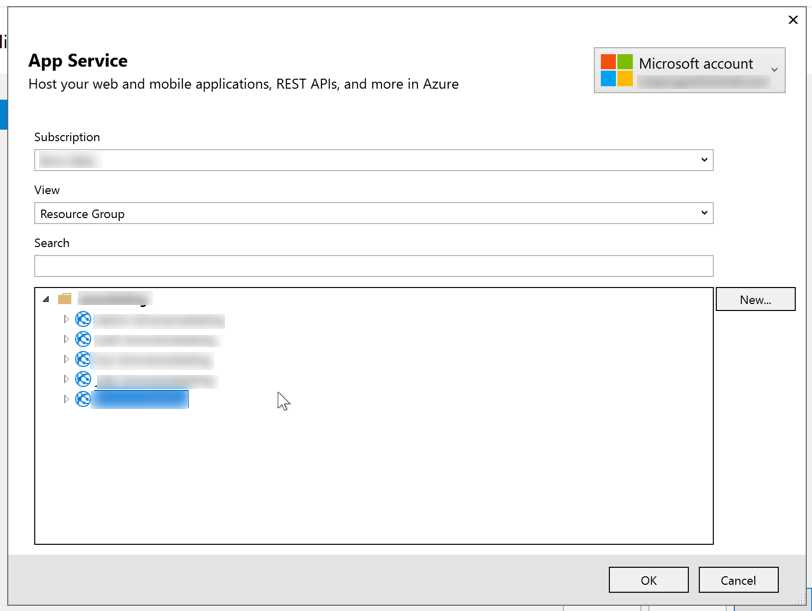 Azure App Service Selection
