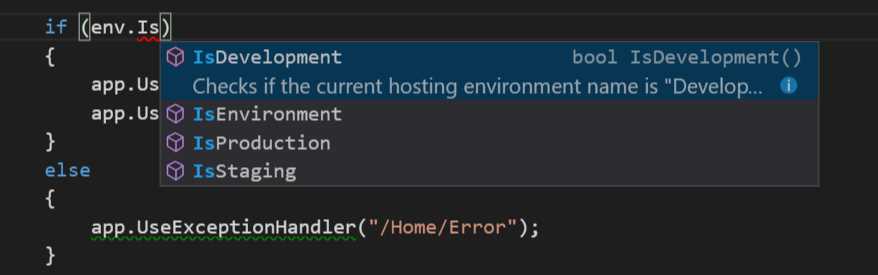 VS Code IntelliSense