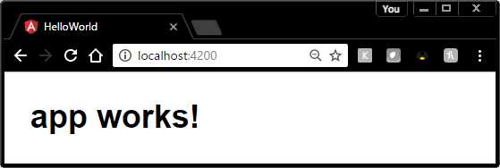 Angular CLI Hello World