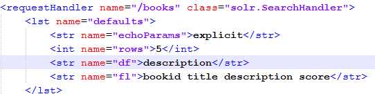 Change default field to description