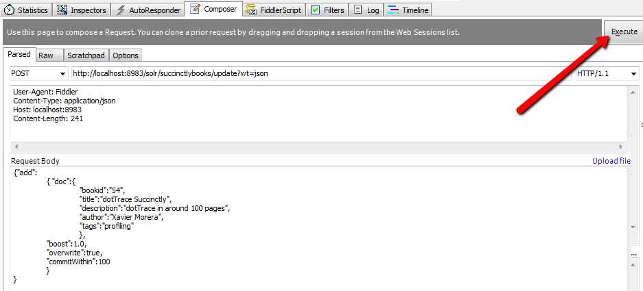 Execute in Fiddler composer