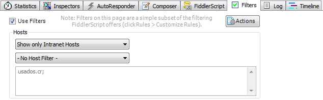 Fiddler filter