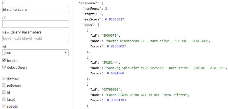 Include Score as a Field