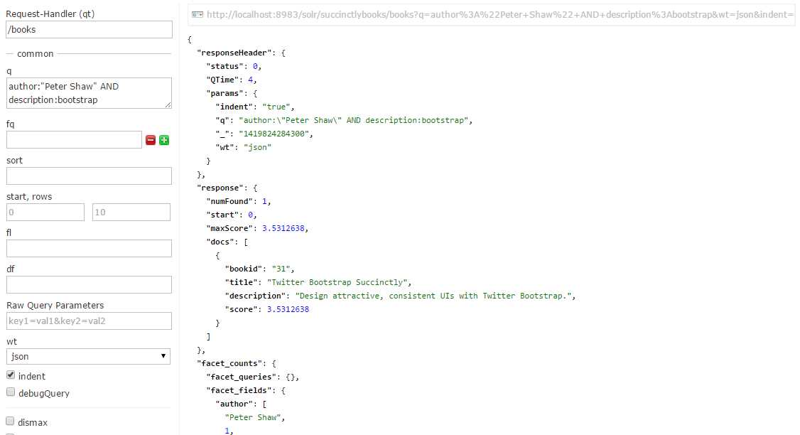 Precise query by author and description