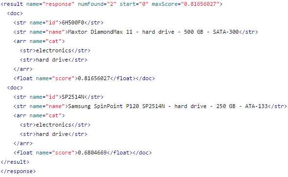 Query and filter query response