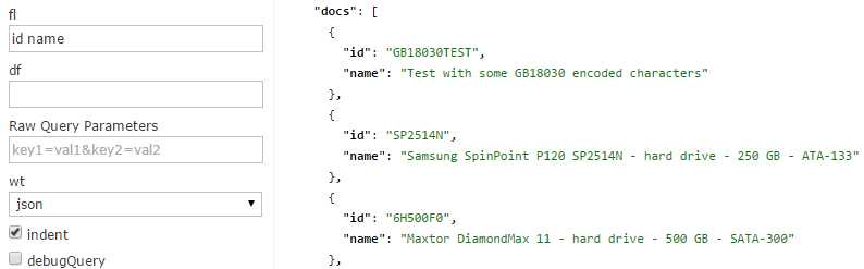 Returning specific fields