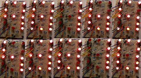 13 LEDs countdown in action