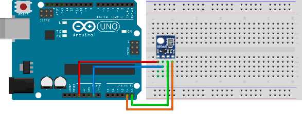 BMP180 sensor wiring