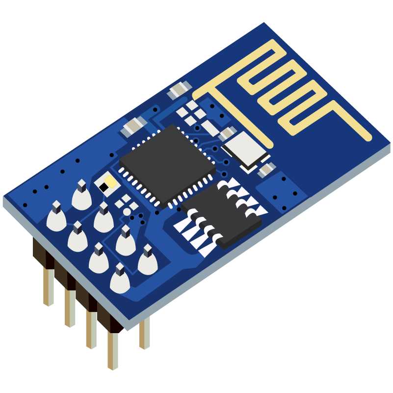 ESP8266 front side view