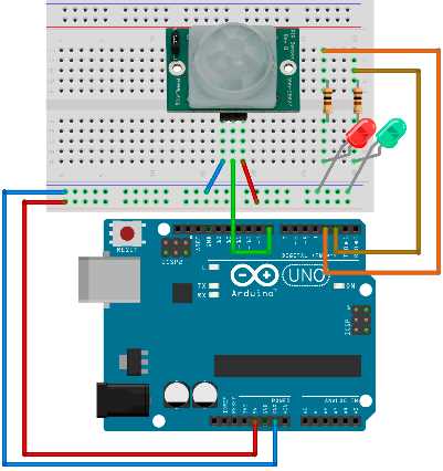 Motion sensor wiring