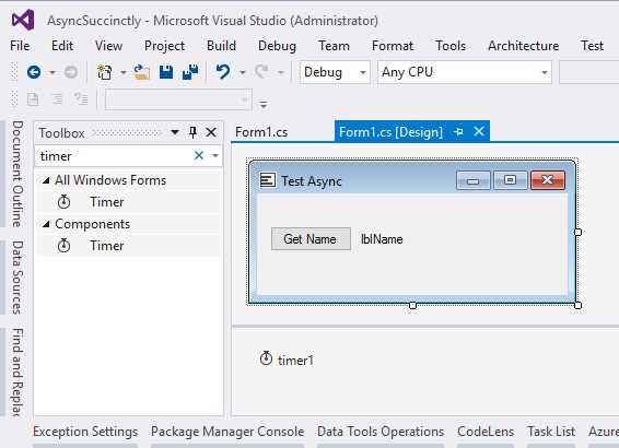 Create Windows Forms Application