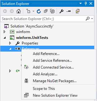 Solution Explorer—Add Reference