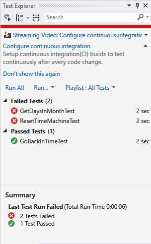 Test Failures