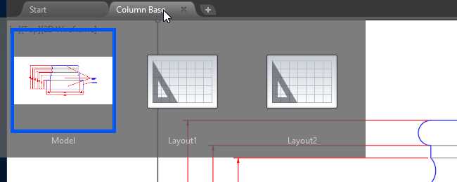 Activate Layouts from Drawing Tab