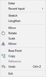 Grip Mode Contextual Menu
