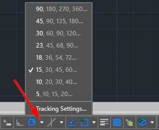 Polar Tracking Settings