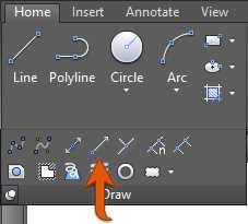 Ray tool in the Ribbon